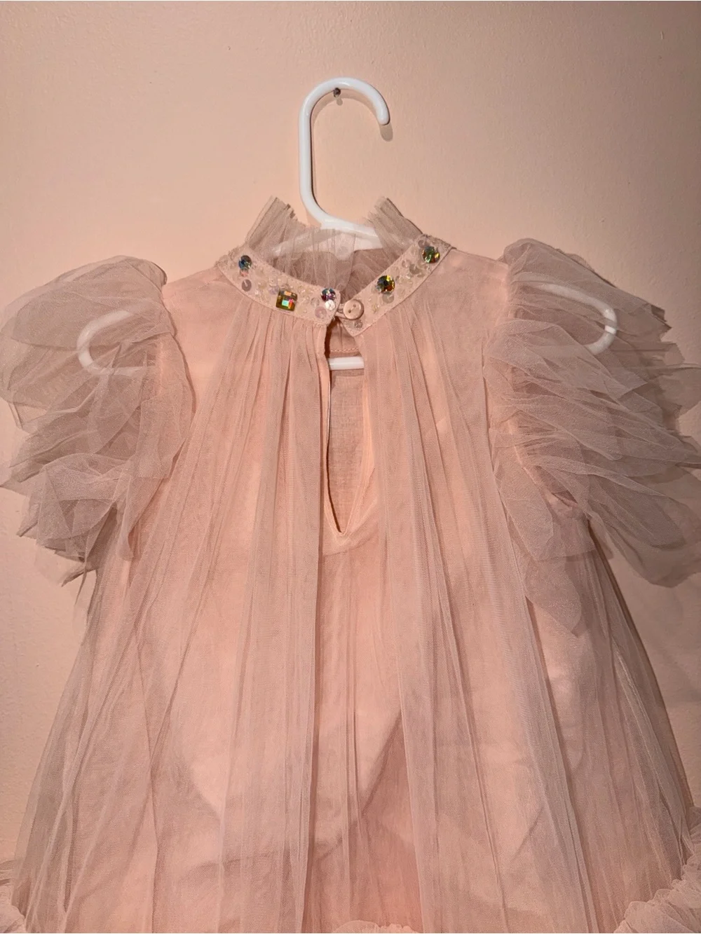 Tutu Du Monde Pale Pink Layered Tulle Party Dress